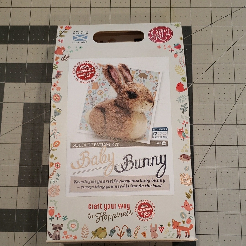 Baby Bunny Needle Felting Kit - Brown